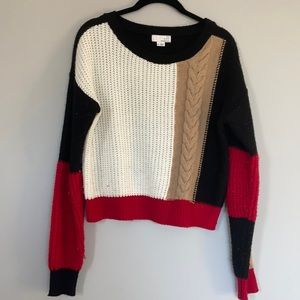 Color block sweater